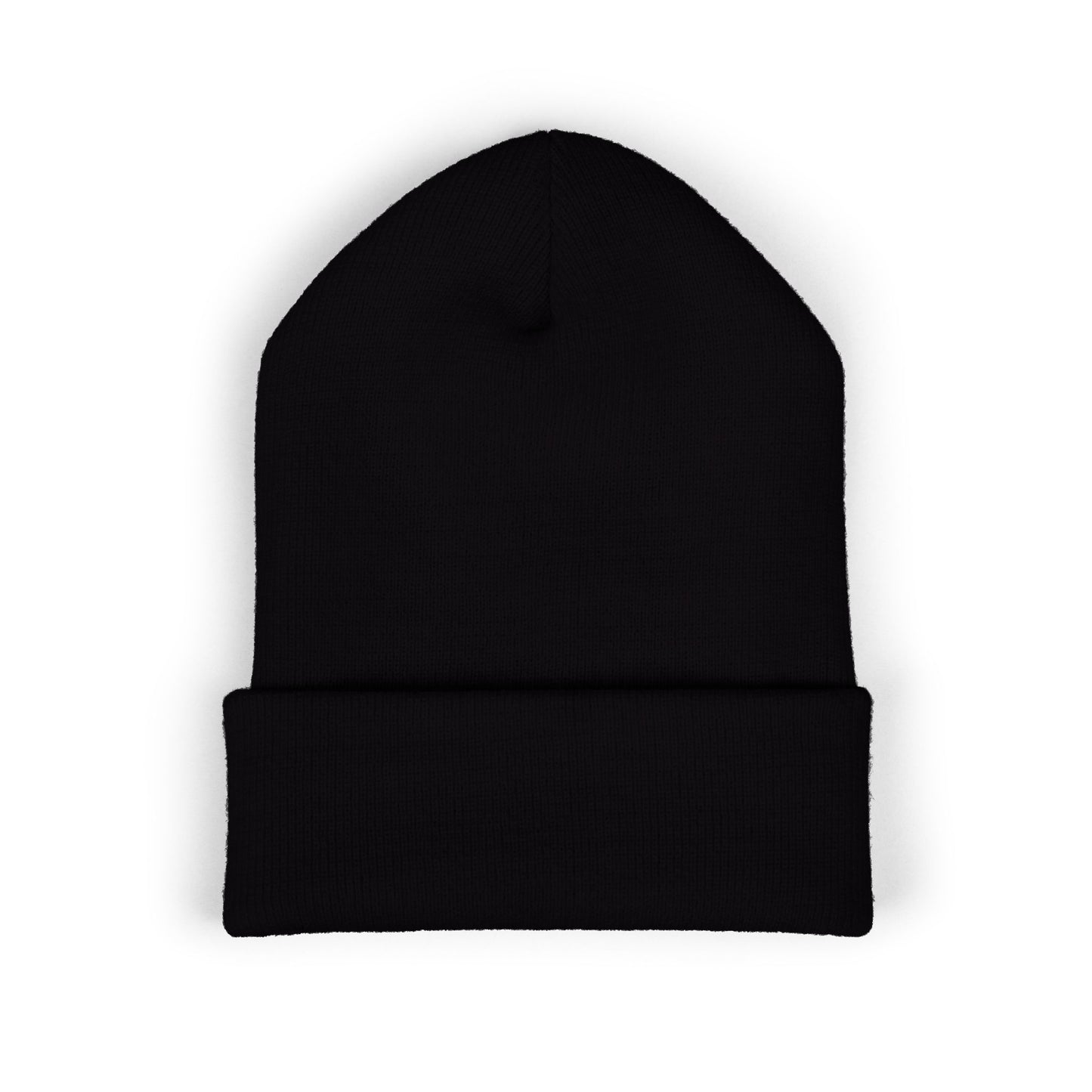 Embroidered 'AWOOLFCRAZE' Classic Cuffed Beanie — Warm Knit Hat