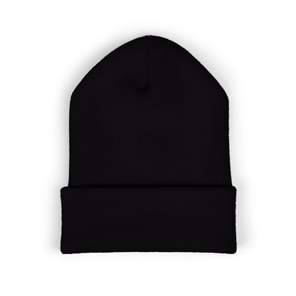 Embroidered 'AWOOLFCRAZE' Classic Cuffed Beanie — Warm Knit Hat