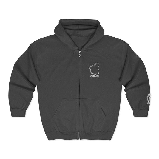 Hoodie - Zip Up - Embroidered