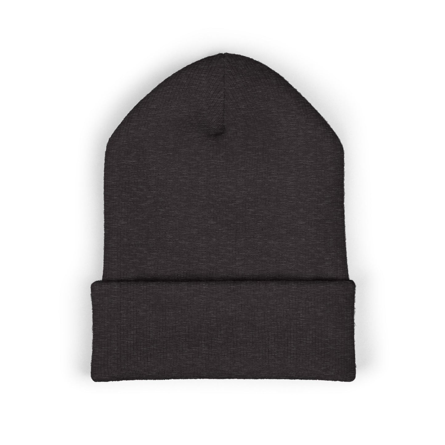 Embroidered 'AWOOLFCRAZE' Classic Cuffed Beanie — Warm Knit Hat