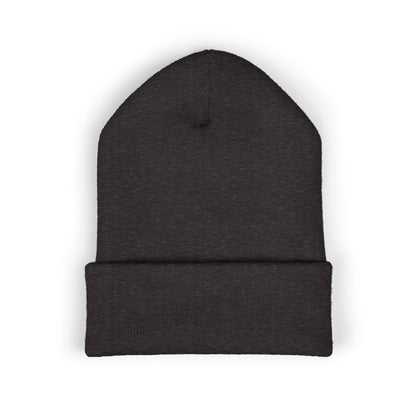 Embroidered 'AWOOLFCRAZE' Classic Cuffed Beanie — Warm Knit Hat