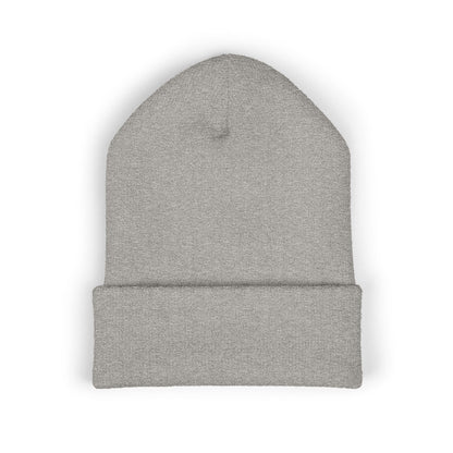 Embroidered 'AWOOLFCRAZE' Classic Cuffed Beanie — Warm Knit Hat