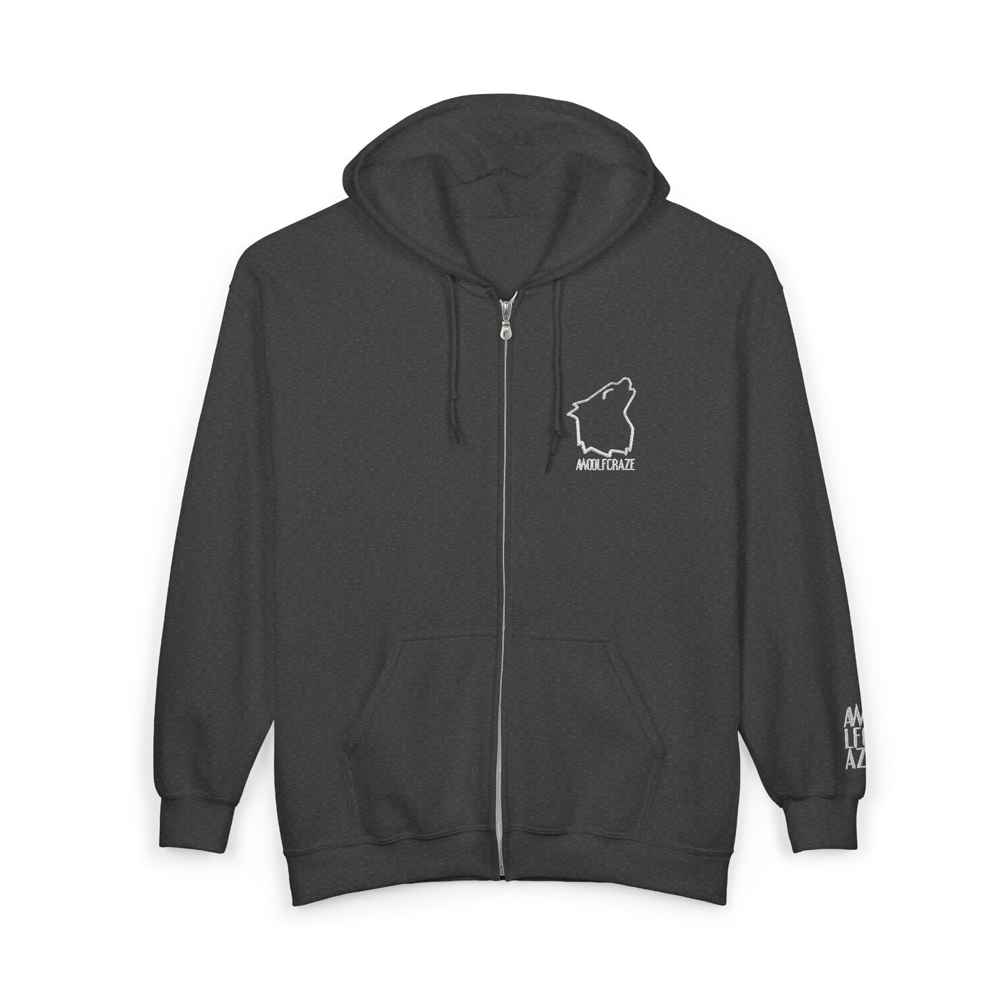 Hoodie - Zip Up - Embroidered