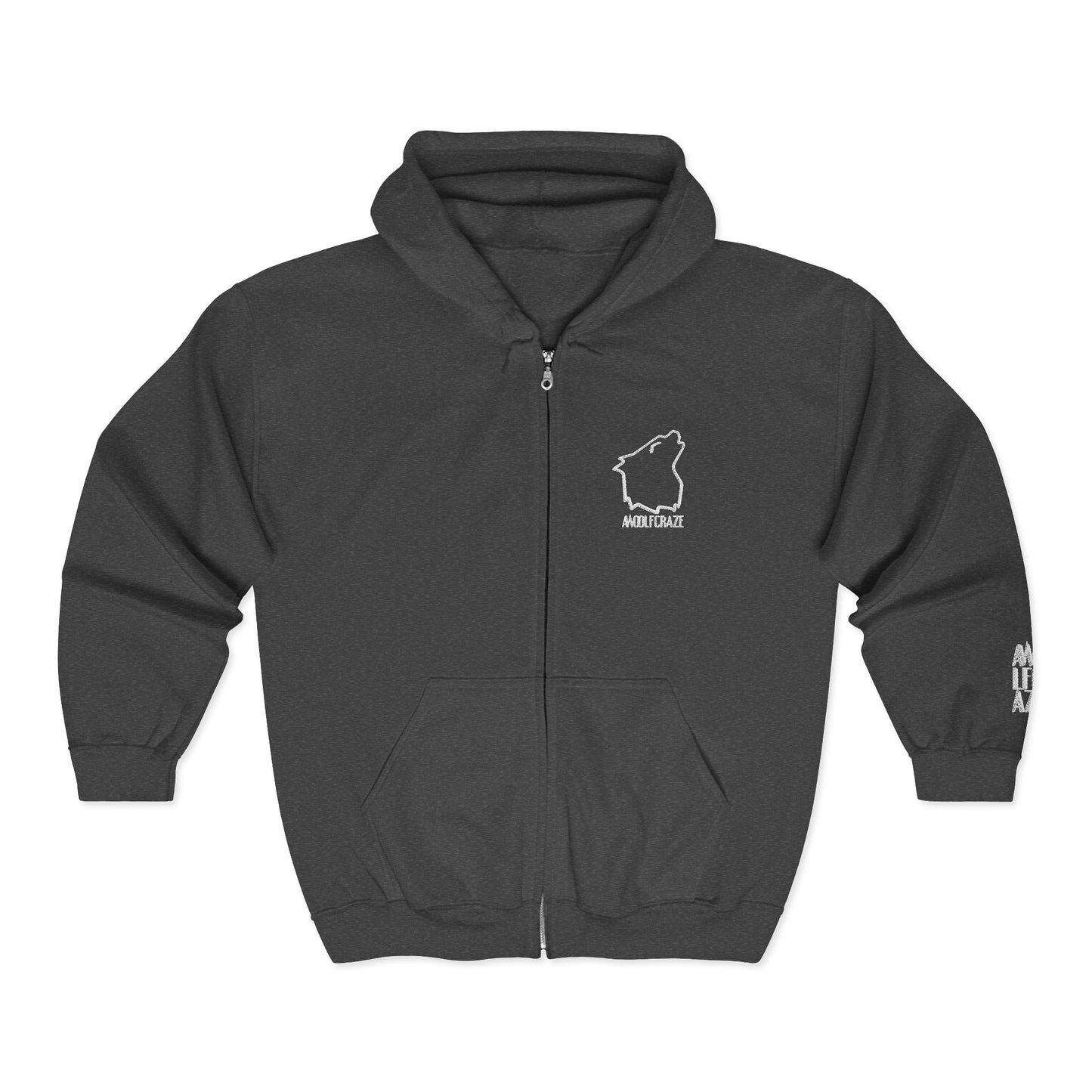 Hoodie - Zip Up - Embroidered